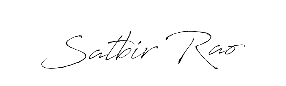 Satbir Rao stylish signature style. Best Handwritten Sign (Antro_Vectra) for my name. Handwritten Signature Collection Ideas for my name Satbir Rao. Satbir Rao signature style 6 images and pictures png