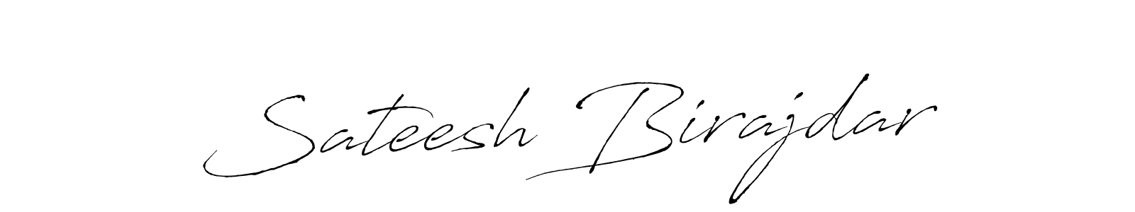Design your own signature with our free online signature maker. With this signature software, you can create a handwritten (Antro_Vectra) signature for name Sateesh Birajdar. Sateesh Birajdar signature style 6 images and pictures png