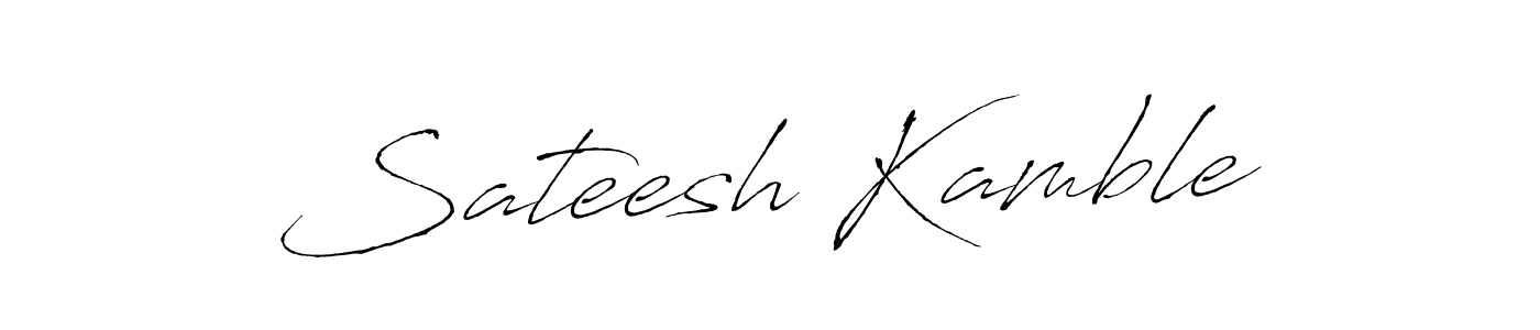 Also we have Sateesh Kamble name is the best signature style. Create professional handwritten signature collection using Antro_Vectra autograph style. Sateesh Kamble signature style 6 images and pictures png