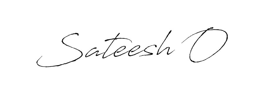 Also we have Sateesh O name is the best signature style. Create professional handwritten signature collection using Antro_Vectra autograph style. Sateesh O signature style 6 images and pictures png