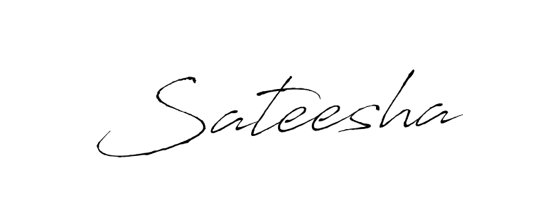 Make a beautiful signature design for name Sateesha. With this signature (Antro_Vectra) style, you can create a handwritten signature for free. Sateesha signature style 6 images and pictures png