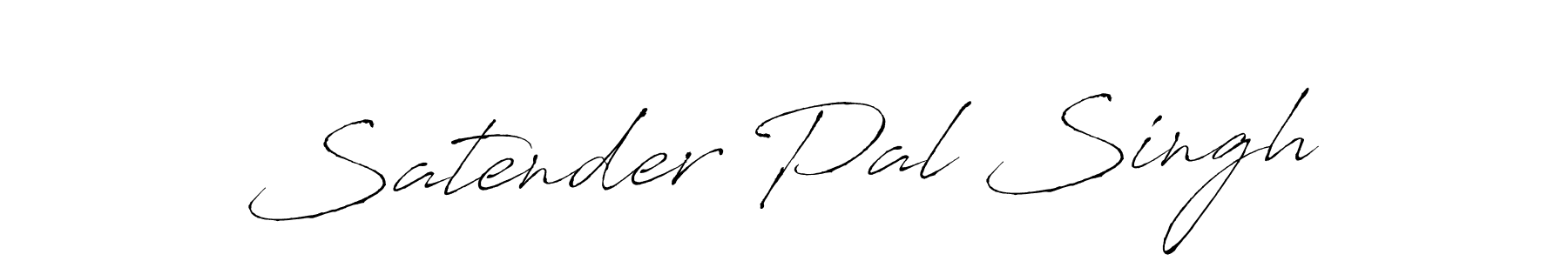 Create a beautiful signature design for name Satender Pal Singh. With this signature (Antro_Vectra) fonts, you can make a handwritten signature for free. Satender Pal Singh signature style 6 images and pictures png