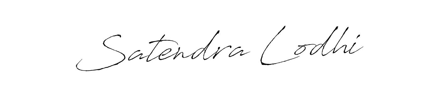 Design your own signature with our free online signature maker. With this signature software, you can create a handwritten (Antro_Vectra) signature for name Satendra Lodhi. Satendra Lodhi signature style 6 images and pictures png