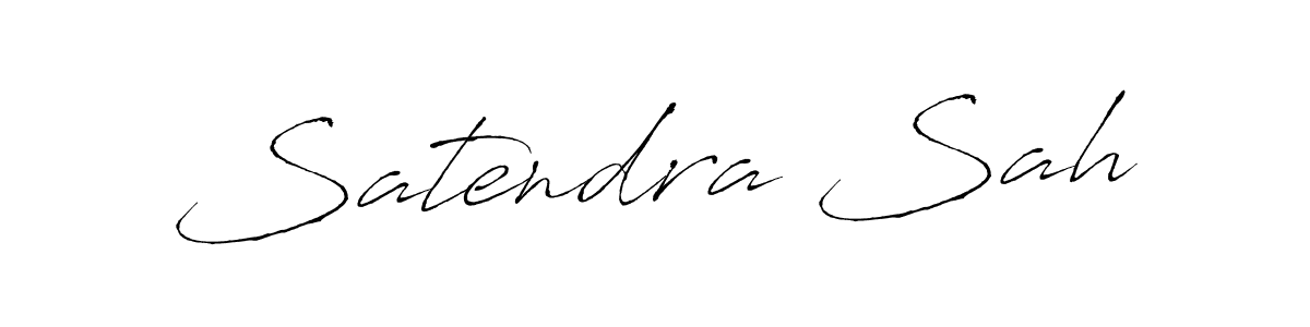 How to make Satendra Sah name signature. Use Antro_Vectra style for creating short signs online. This is the latest handwritten sign. Satendra Sah signature style 6 images and pictures png