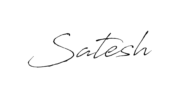 How to make Satesh signature? Antro_Vectra is a professional autograph style. Create handwritten signature for Satesh name. Satesh signature style 6 images and pictures png