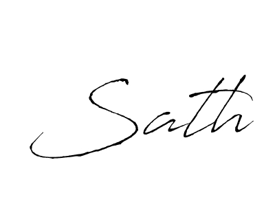 Design your own signature with our free online signature maker. With this signature software, you can create a handwritten (Antro_Vectra) signature for name Sath. Sath signature style 6 images and pictures png