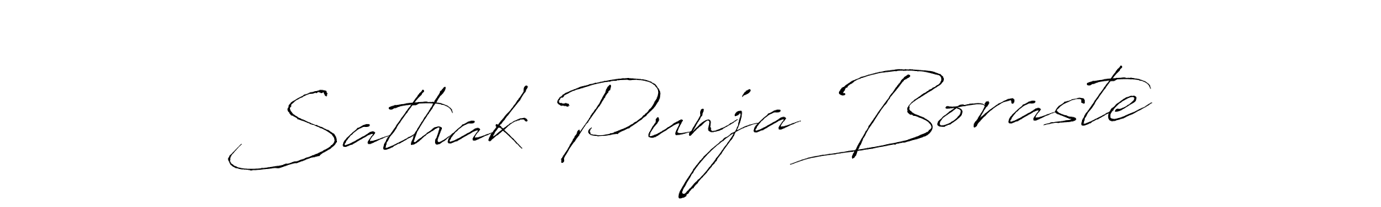 Make a short Sathak Punja Boraste signature style. Manage your documents anywhere anytime using Antro_Vectra. Create and add eSignatures, submit forms, share and send files easily. Sathak Punja Boraste signature style 6 images and pictures png