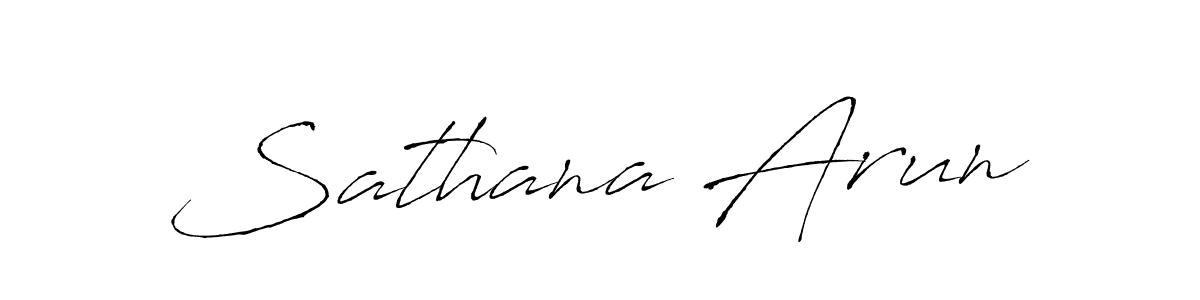 The best way (Antro_Vectra) to make a short signature is to pick only two or three words in your name. The name Sathana Arun include a total of six letters. For converting this name. Sathana Arun signature style 6 images and pictures png