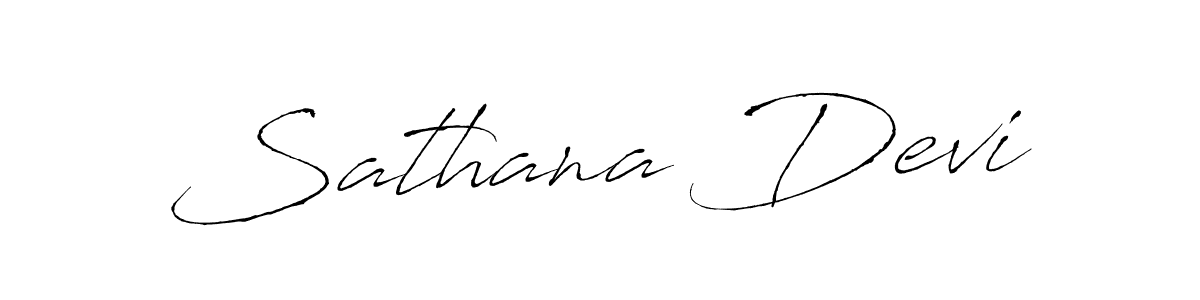 Sathana Devi stylish signature style. Best Handwritten Sign (Antro_Vectra) for my name. Handwritten Signature Collection Ideas for my name Sathana Devi. Sathana Devi signature style 6 images and pictures png