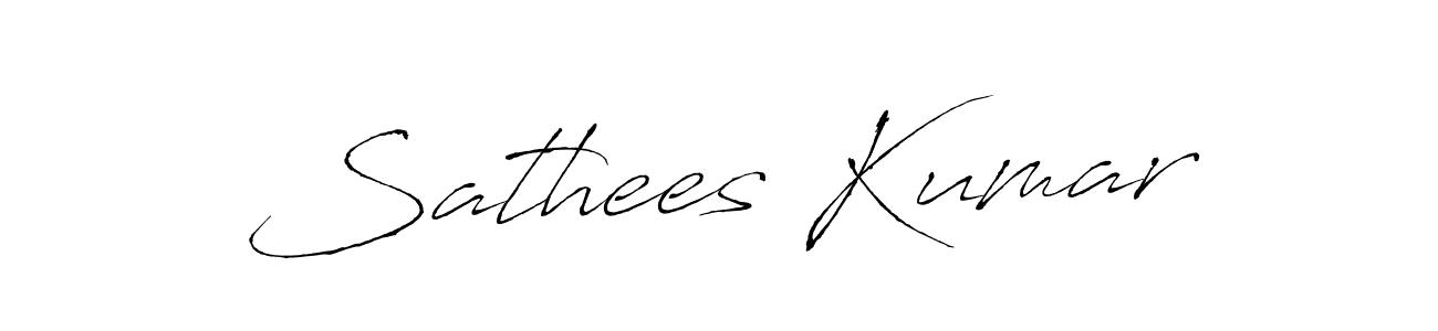 Design your own signature with our free online signature maker. With this signature software, you can create a handwritten (Antro_Vectra) signature for name Sathees Kumar. Sathees Kumar signature style 6 images and pictures png