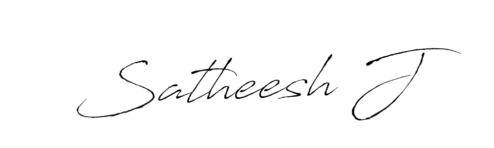 Use a signature maker to create a handwritten signature online. With this signature software, you can design (Antro_Vectra) your own signature for name Satheesh J. Satheesh J signature style 6 images and pictures png