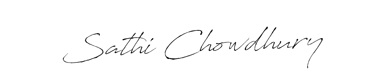 Also we have Sathi Chowdhury name is the best signature style. Create professional handwritten signature collection using Antro_Vectra autograph style. Sathi Chowdhury signature style 6 images and pictures png
