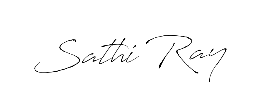 Similarly Antro_Vectra is the best handwritten signature design. Signature creator online .You can use it as an online autograph creator for name Sathi Ray. Sathi Ray signature style 6 images and pictures png
