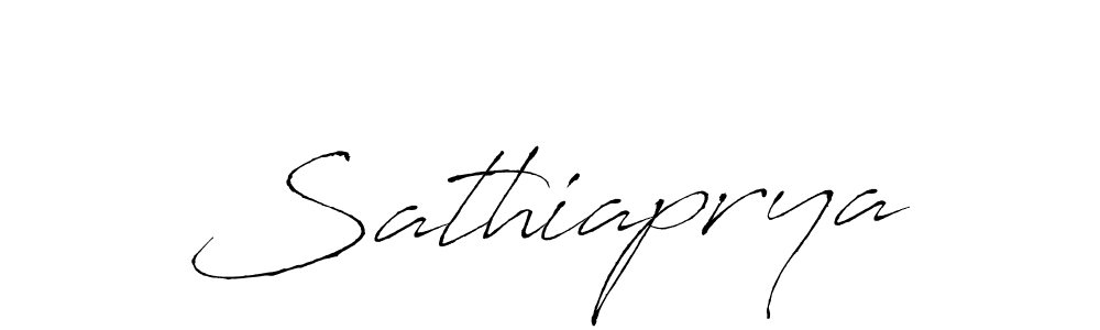 Use a signature maker to create a handwritten signature online. With this signature software, you can design (Antro_Vectra) your own signature for name Sathiaprya. Sathiaprya signature style 6 images and pictures png