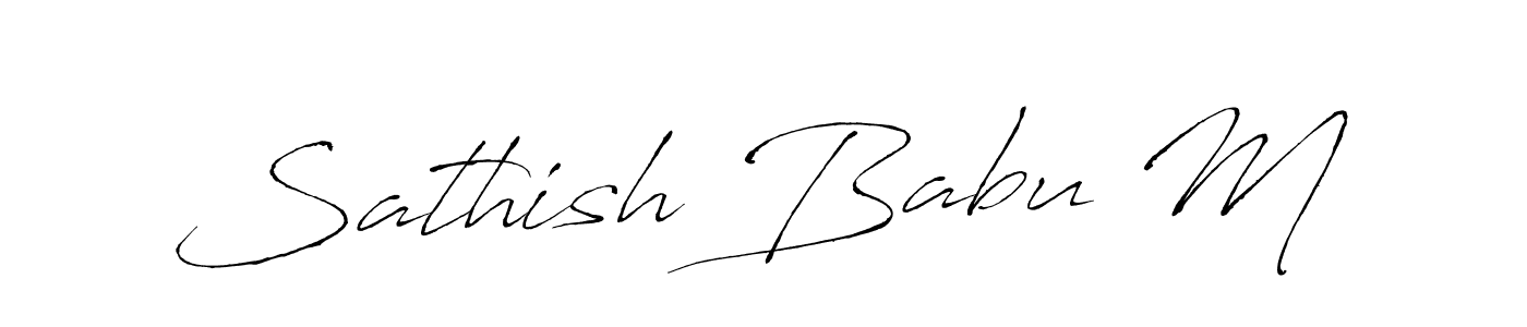 You should practise on your own different ways (Antro_Vectra) to write your name (Sathish Babu M) in signature. don't let someone else do it for you. Sathish Babu M signature style 6 images and pictures png