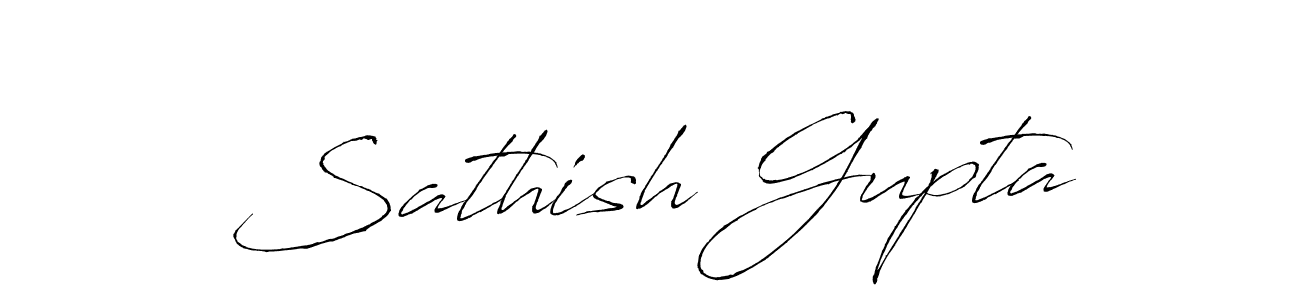 This is the best signature style for the Sathish Gupta name. Also you like these signature font (Antro_Vectra). Mix name signature. Sathish Gupta signature style 6 images and pictures png