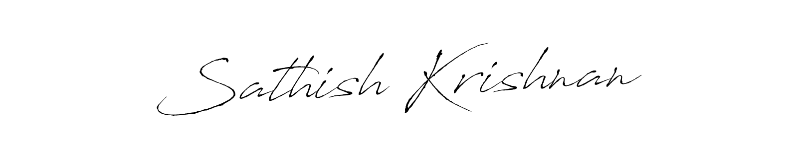 How to Draw Sathish Krishnan signature style? Antro_Vectra is a latest design signature styles for name Sathish Krishnan. Sathish Krishnan signature style 6 images and pictures png