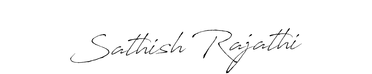 The best way (Antro_Vectra) to make a short signature is to pick only two or three words in your name. The name Sathish Rajathi include a total of six letters. For converting this name. Sathish Rajathi signature style 6 images and pictures png