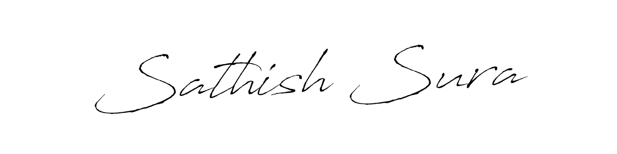 Make a short Sathish Sura signature style. Manage your documents anywhere anytime using Antro_Vectra. Create and add eSignatures, submit forms, share and send files easily. Sathish Sura signature style 6 images and pictures png