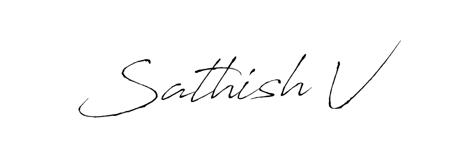 Best and Professional Signature Style for Sathish V. Antro_Vectra Best Signature Style Collection. Sathish V signature style 6 images and pictures png