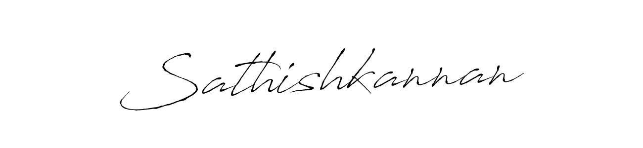 Make a beautiful signature design for name Sathishkannan. With this signature (Antro_Vectra) style, you can create a handwritten signature for free. Sathishkannan signature style 6 images and pictures png