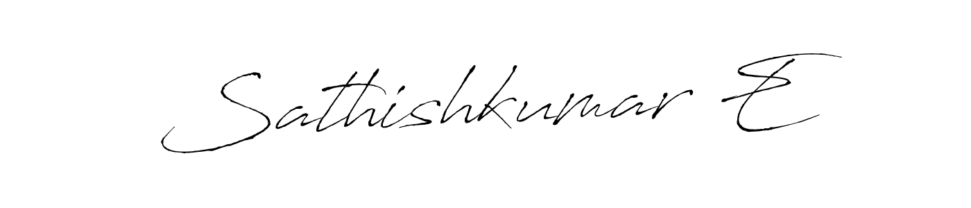 Make a short Sathishkumar E signature style. Manage your documents anywhere anytime using Antro_Vectra. Create and add eSignatures, submit forms, share and send files easily. Sathishkumar E signature style 6 images and pictures png
