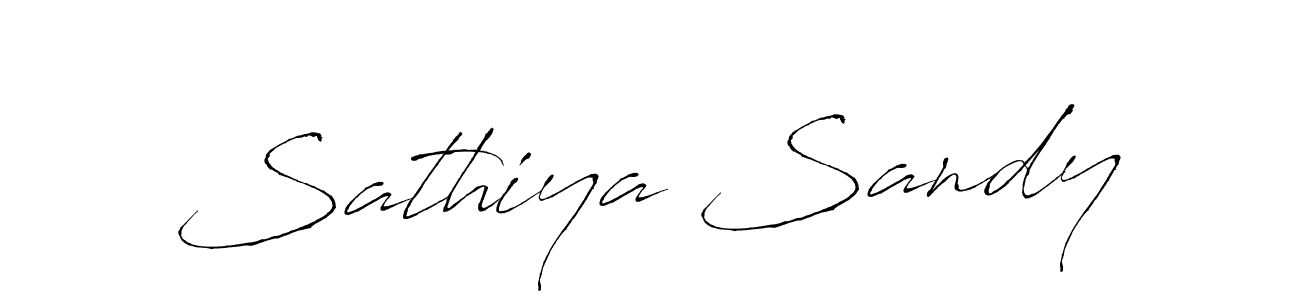 Also we have Sathiya Sandy name is the best signature style. Create professional handwritten signature collection using Antro_Vectra autograph style. Sathiya Sandy signature style 6 images and pictures png