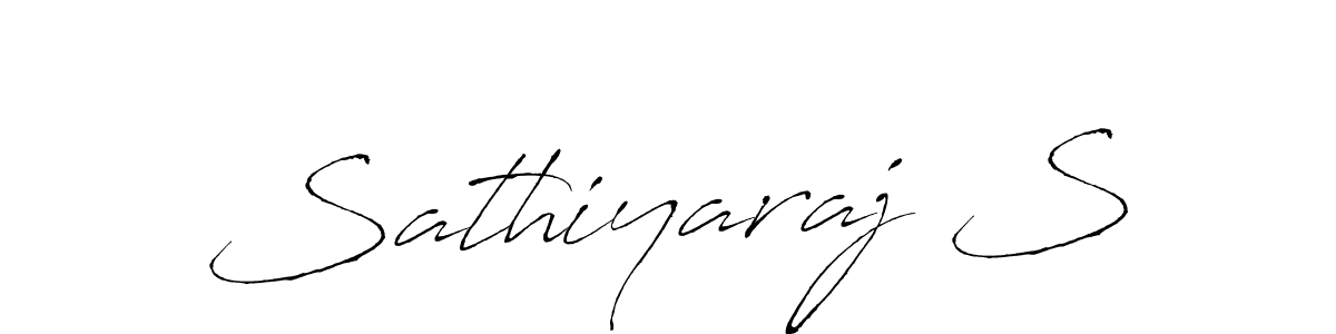 Create a beautiful signature design for name Sathiyaraj S. With this signature (Antro_Vectra) fonts, you can make a handwritten signature for free. Sathiyaraj S signature style 6 images and pictures png