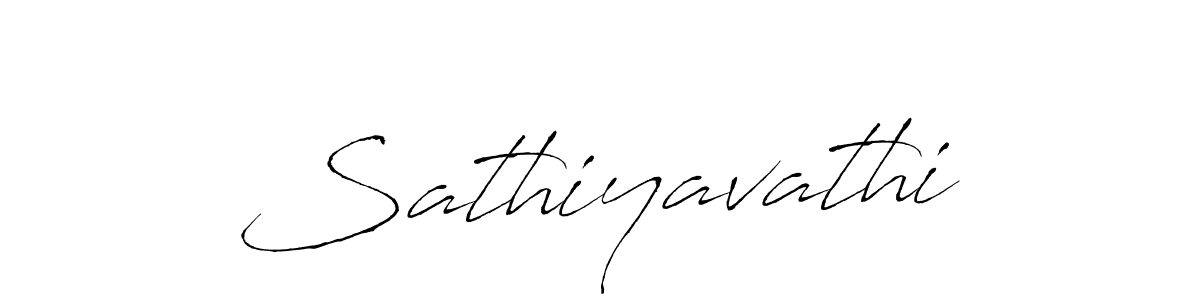 Sathiyavathi stylish signature style. Best Handwritten Sign (Antro_Vectra) for my name. Handwritten Signature Collection Ideas for my name Sathiyavathi. Sathiyavathi signature style 6 images and pictures png