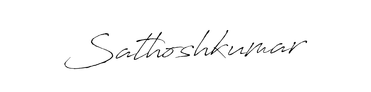 How to make Sathoshkumar signature? Antro_Vectra is a professional autograph style. Create handwritten signature for Sathoshkumar name. Sathoshkumar signature style 6 images and pictures png