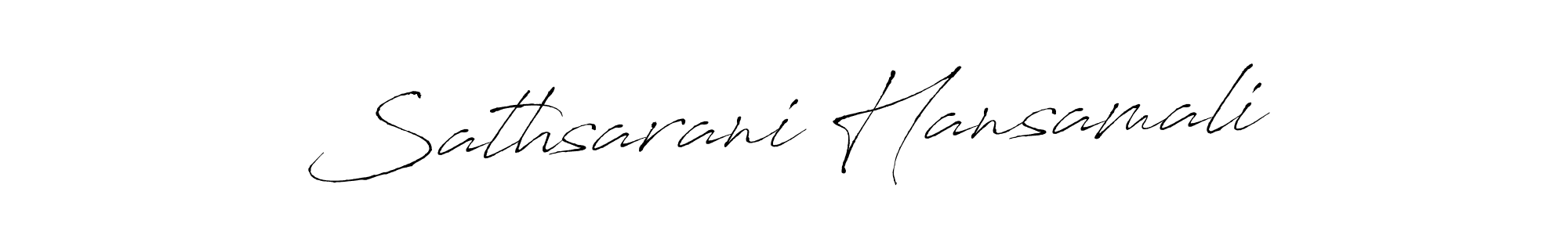 Use a signature maker to create a handwritten signature online. With this signature software, you can design (Antro_Vectra) your own signature for name Sathsarani Hansamali. Sathsarani Hansamali signature style 6 images and pictures png