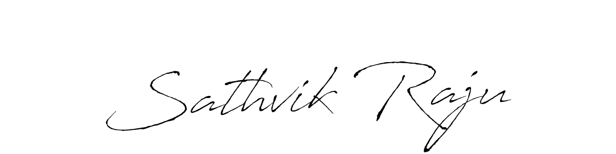 Similarly Antro_Vectra is the best handwritten signature design. Signature creator online .You can use it as an online autograph creator for name Sathvik Raju. Sathvik Raju signature style 6 images and pictures png