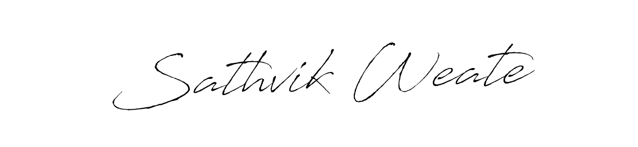 if you are searching for the best signature style for your name Sathvik Weate. so please give up your signature search. here we have designed multiple signature styles  using Antro_Vectra. Sathvik Weate signature style 6 images and pictures png