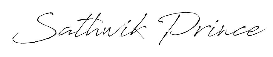 This is the best signature style for the Sathwik Prince name. Also you like these signature font (Antro_Vectra). Mix name signature. Sathwik Prince signature style 6 images and pictures png