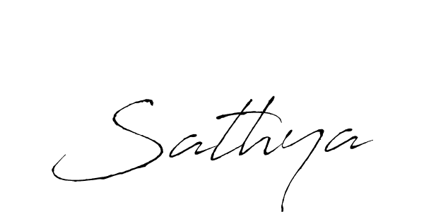 Use a signature maker to create a handwritten signature online. With this signature software, you can design (Antro_Vectra) your own signature for name Sathya. Sathya signature style 6 images and pictures png