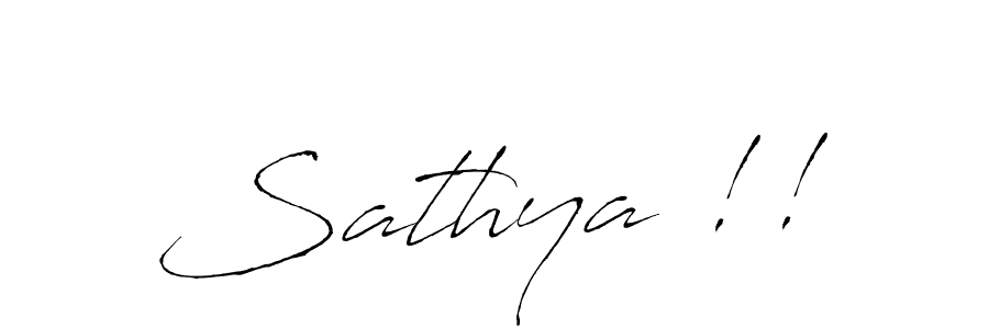 How to make Sathya !! name signature. Use Antro_Vectra style for creating short signs online. This is the latest handwritten sign. Sathya !! signature style 6 images and pictures png