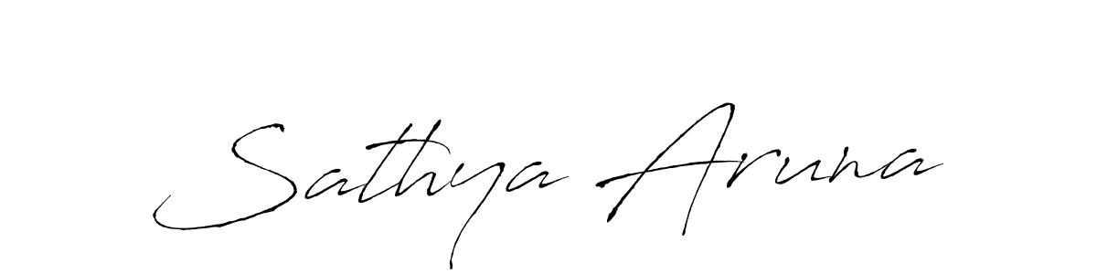 Make a beautiful signature design for name Sathya Aruna. Use this online signature maker to create a handwritten signature for free. Sathya Aruna signature style 6 images and pictures png