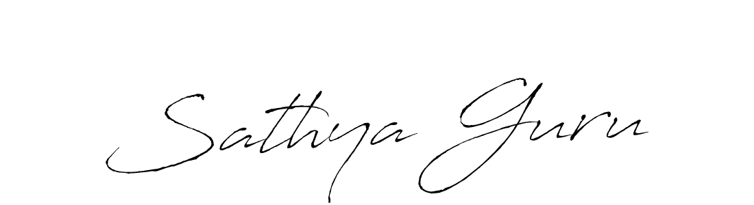 How to make Sathya Guru name signature. Use Antro_Vectra style for creating short signs online. This is the latest handwritten sign. Sathya Guru signature style 6 images and pictures png