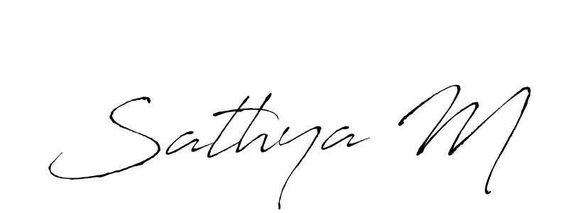 You should practise on your own different ways (Antro_Vectra) to write your name (Sathya M) in signature. don't let someone else do it for you. Sathya M signature style 6 images and pictures png