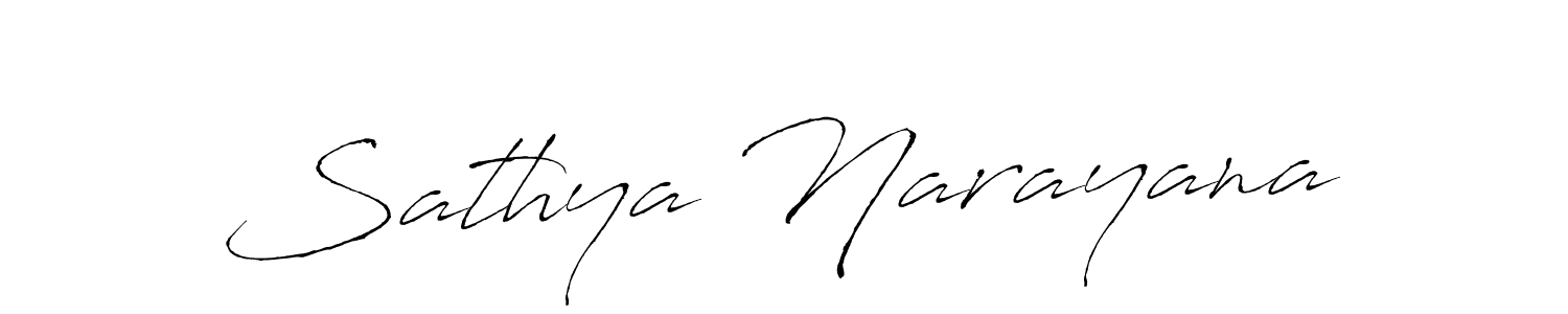 Also we have Sathya Narayana name is the best signature style. Create professional handwritten signature collection using Antro_Vectra autograph style. Sathya Narayana signature style 6 images and pictures png