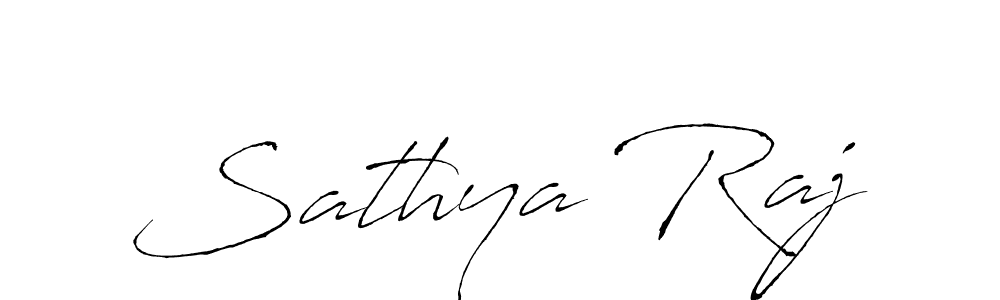 Sathya Raj stylish signature style. Best Handwritten Sign (Antro_Vectra) for my name. Handwritten Signature Collection Ideas for my name Sathya Raj. Sathya Raj signature style 6 images and pictures png