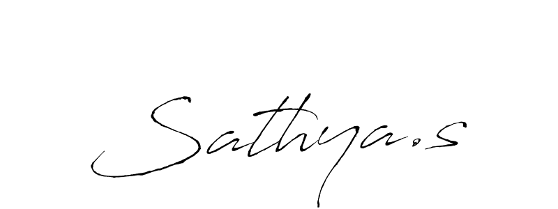 How to make Sathya.s name signature. Use Antro_Vectra style for creating short signs online. This is the latest handwritten sign. Sathya.s signature style 6 images and pictures png