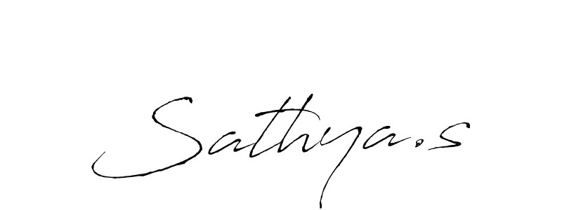 How to make Sathya.s signature? Antro_Vectra is a professional autograph style. Create handwritten signature for Sathya.s name. Sathya.s signature style 6 images and pictures png