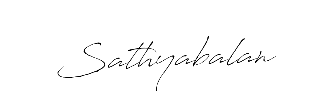 Design your own signature with our free online signature maker. With this signature software, you can create a handwritten (Antro_Vectra) signature for name Sathyabalan. Sathyabalan signature style 6 images and pictures png