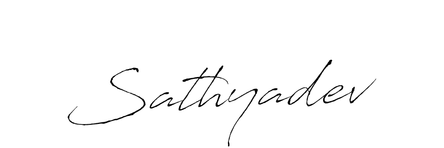 Use a signature maker to create a handwritten signature online. With this signature software, you can design (Antro_Vectra) your own signature for name Sathyadev. Sathyadev signature style 6 images and pictures png