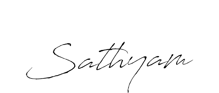 How to make Sathyam name signature. Use Antro_Vectra style for creating short signs online. This is the latest handwritten sign. Sathyam signature style 6 images and pictures png