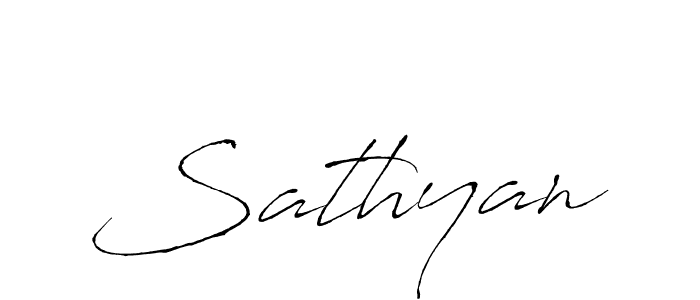 How to make Sathyan name signature. Use Antro_Vectra style for creating short signs online. This is the latest handwritten sign. Sathyan signature style 6 images and pictures png