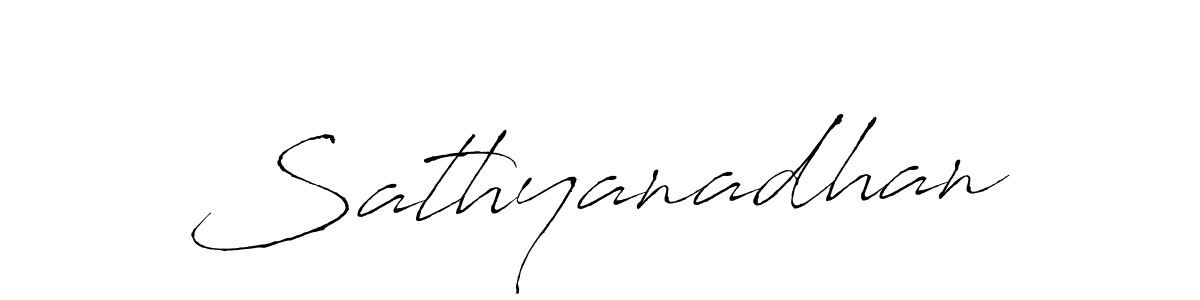 Use a signature maker to create a handwritten signature online. With this signature software, you can design (Antro_Vectra) your own signature for name Sathyanadhan. Sathyanadhan signature style 6 images and pictures png