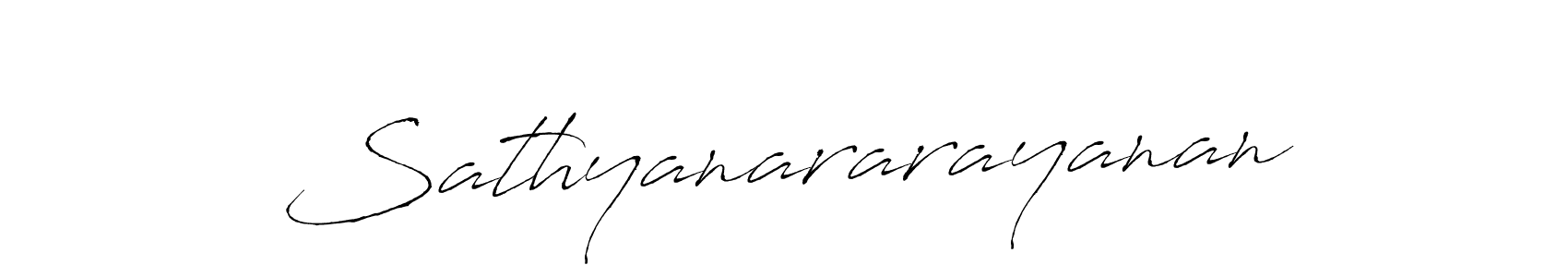 How to make Sathyanararayanan name signature. Use Antro_Vectra style for creating short signs online. This is the latest handwritten sign. Sathyanararayanan signature style 6 images and pictures png