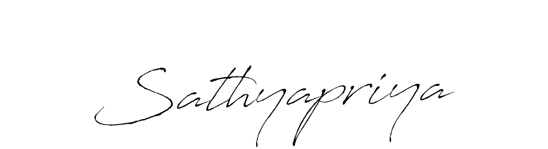 Sathyapriya stylish signature style. Best Handwritten Sign (Antro_Vectra) for my name. Handwritten Signature Collection Ideas for my name Sathyapriya. Sathyapriya signature style 6 images and pictures png